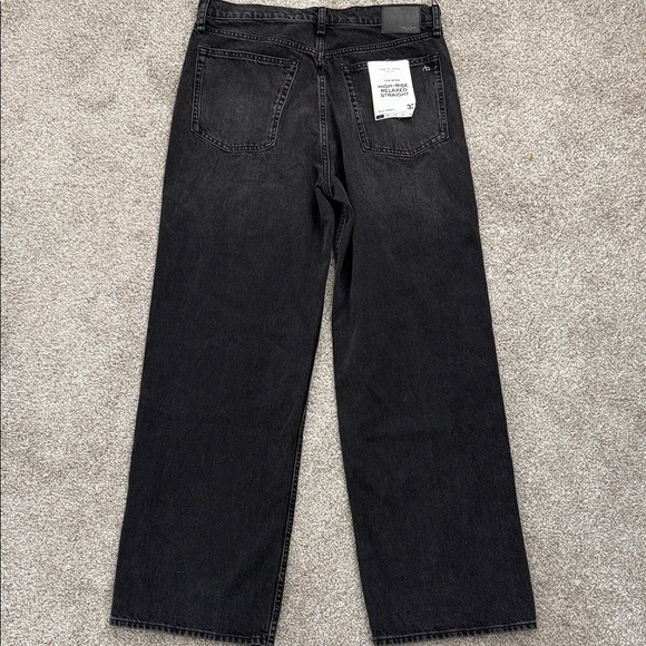 Rag & Bone The Shea -high-rise, relaxed, straight jeans NWT - Picture 3 of 11